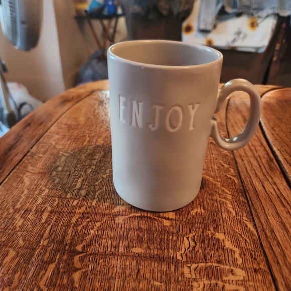 Enjoy White Ceramic Mug - Picture 1 of 3